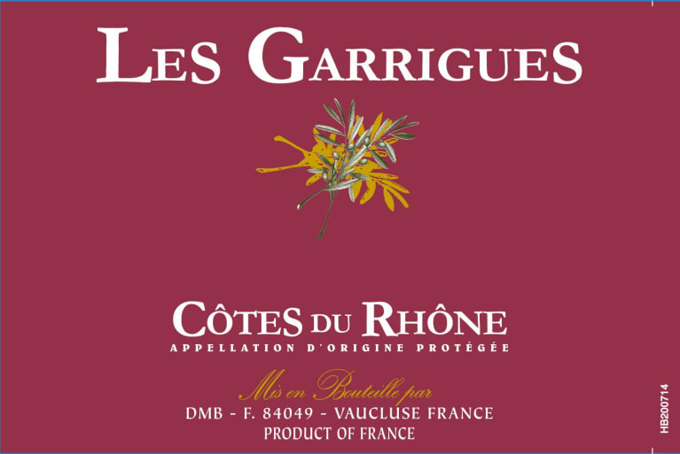 Les Garrigues Cotes du Rhone 2019