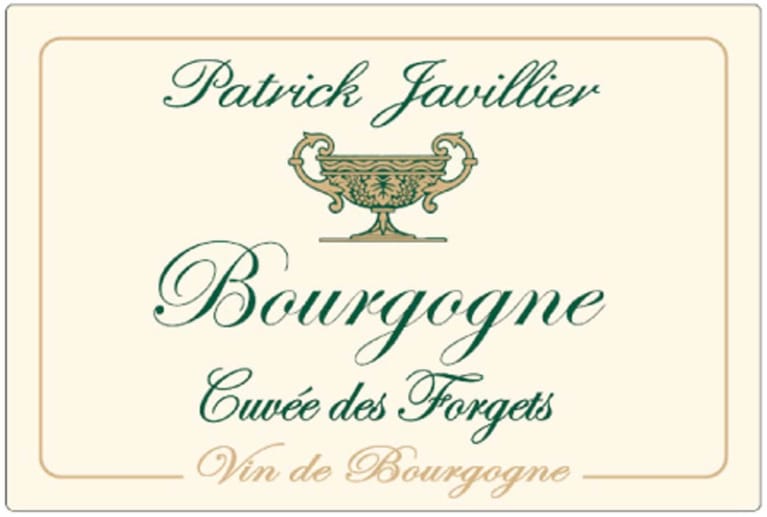 Patrick Javillier Bourgogne Cuvee des Forgets 2016 Front Label