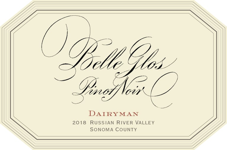 Belle Glos Dairyman Vineyard Pinot Noir 2018 Front Label