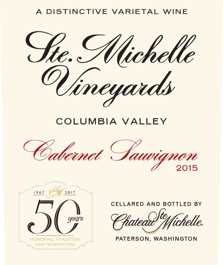 Chateau Ste. Michelle 50th Anniversary Sauvignon 2015