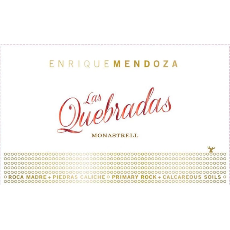 Flat front label of wine