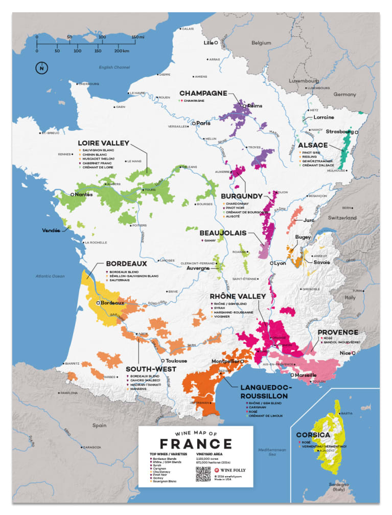 Wine Folly France Wine Map
