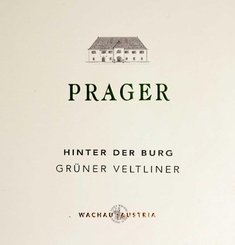 Prager Hinter der Burg Federspiel Gruner Veltliner 2021 Front Label