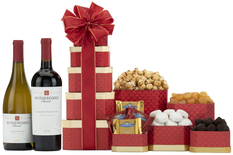 Napa Valley Wine Gift Tower