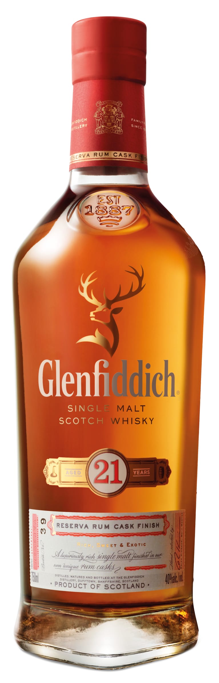 Glenfiddich 21 Year Gran Reserva Rum Cask Finish Single Malt Scotch