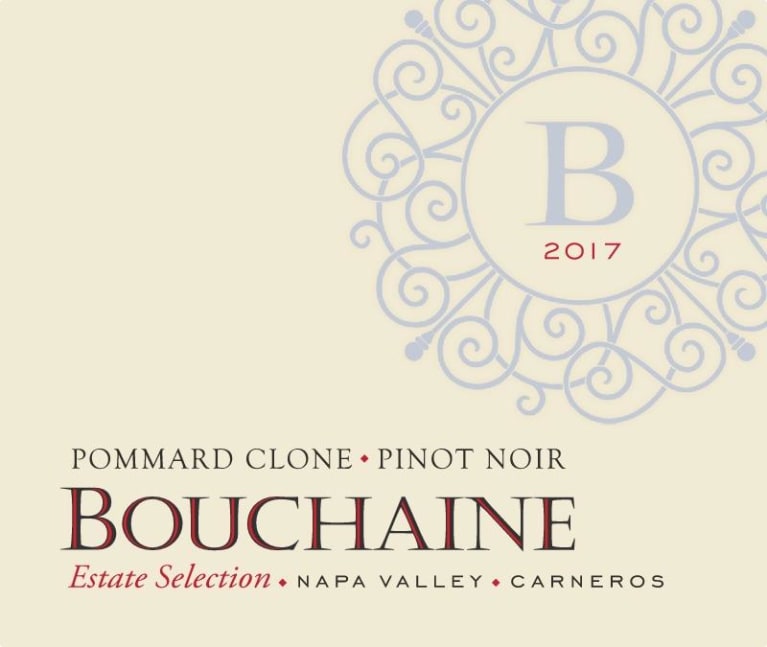 Bouchaine Pommard Clone Estate Pinot Noir 2017 Front Label