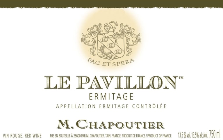 M. Chapoutier Ermitage Le Pavillon 2016 Front Label