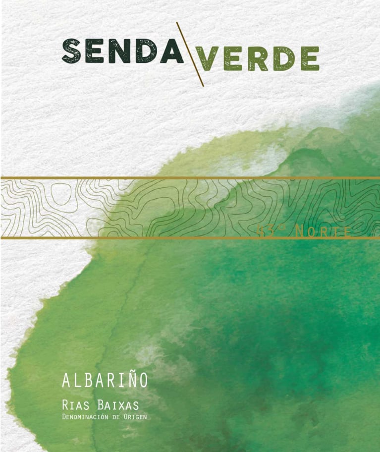Senda Verde Albarino 2018 Front Label