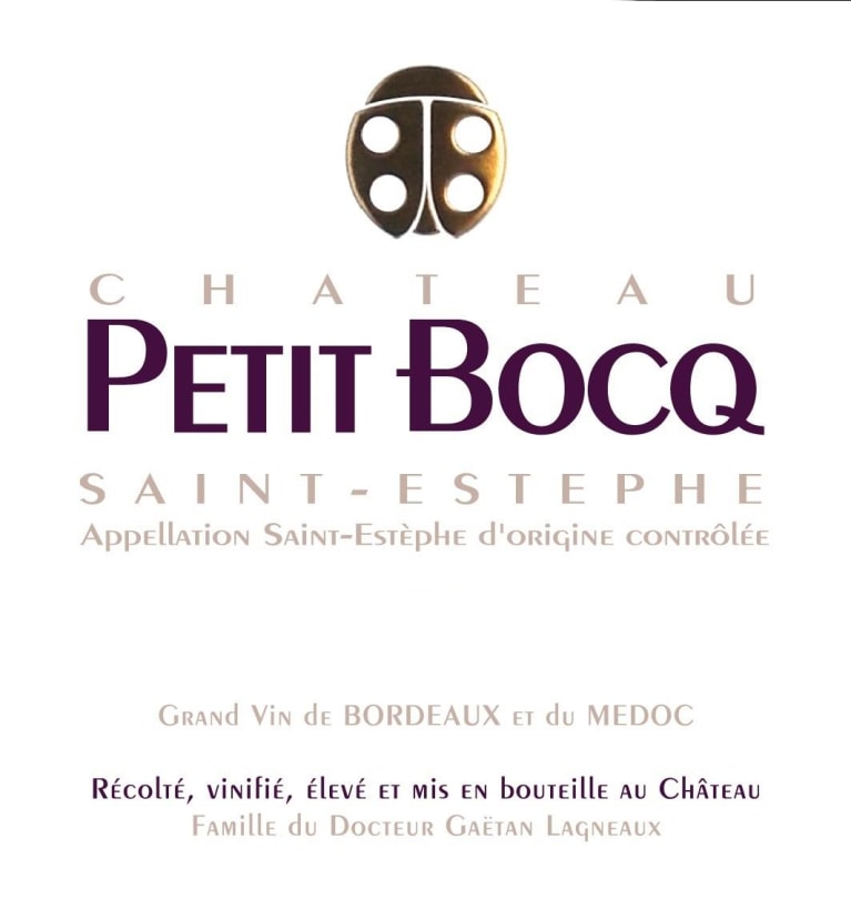 Chateau Petit Bocq 2018 Front Label