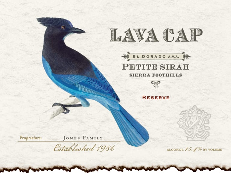 Lava Cap Petite Sirah 2018 Front Label