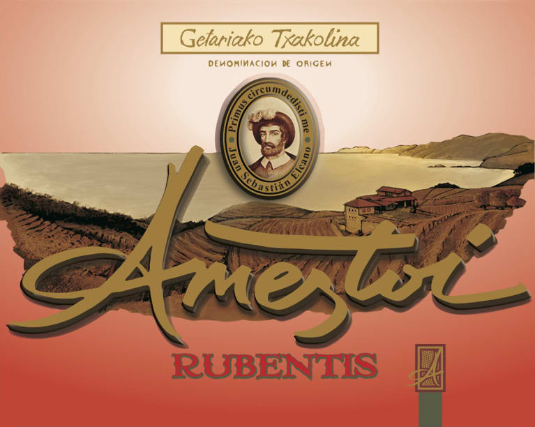Ameztoi Getariako Txakolina Rubentis Rose 2018 Front Label
