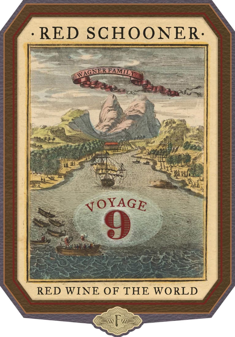 Red Schooner by Caymus Voyage 9 Front Label