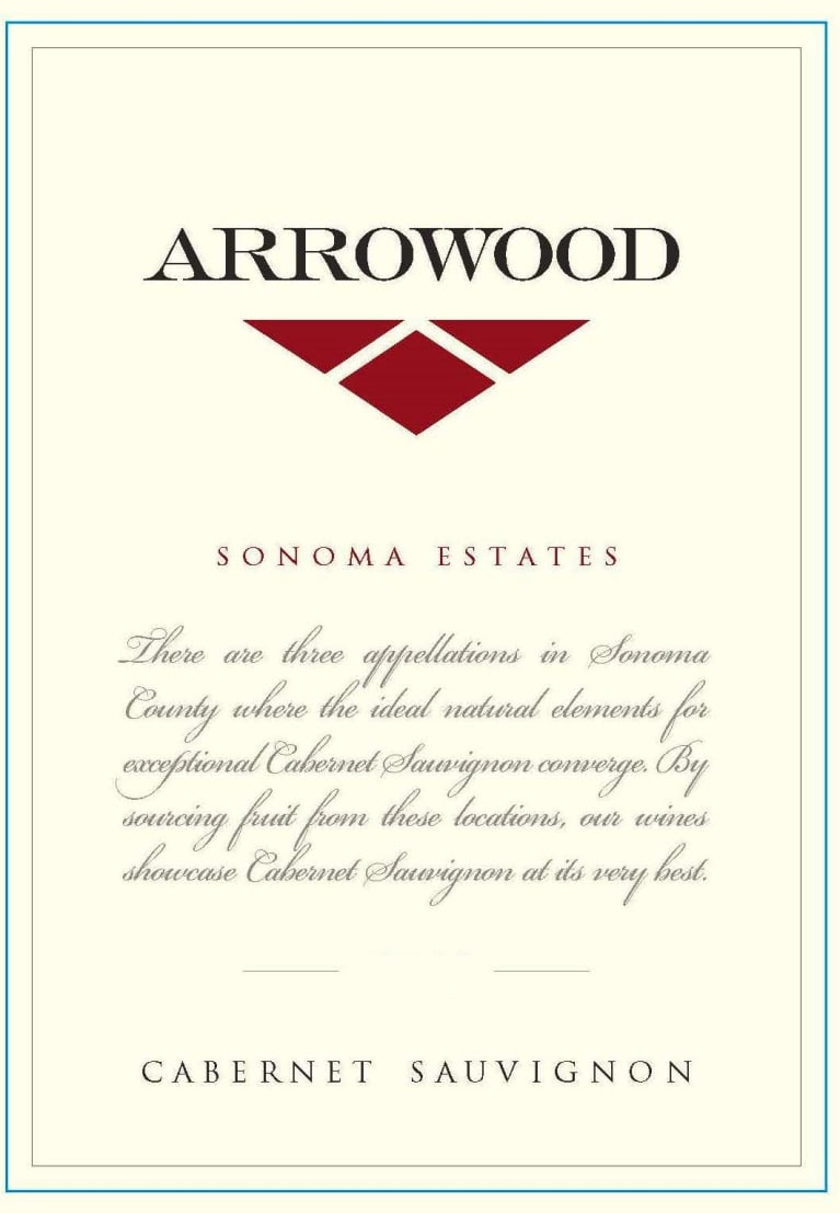 Arrowood Sonoma Cabernet Sauvignon (375ML half-bottle) 2015 Front Label