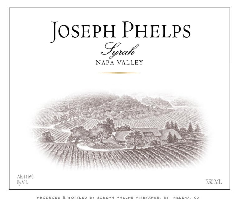 Joseph Phelps Syrah 2014 Front Label