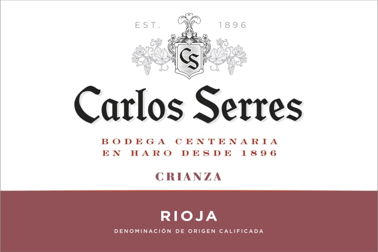Carlos Serres Crianza 2019 Front Label