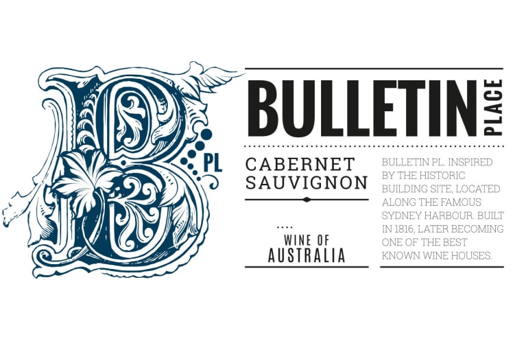 Bulletin Place Cabernet Sauvignon 2018 Front Label