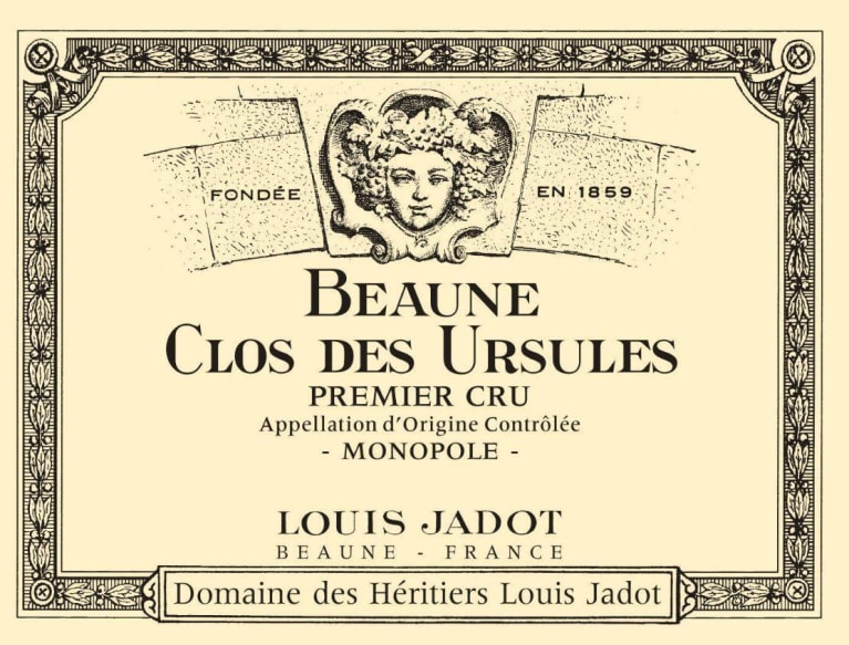 Louis Jadot Beaune Clos des Ursules Premier Cru (375ml half-bottle) 2020 Front Label