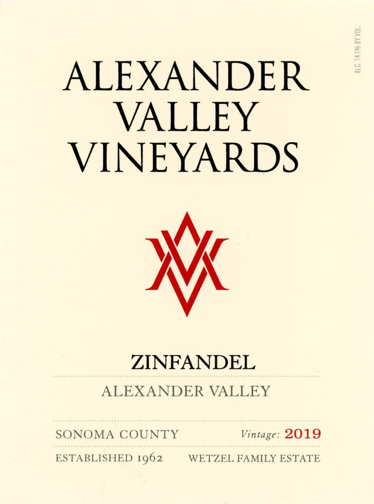 Alexander Valley Vineyards Zinfandel 2019
