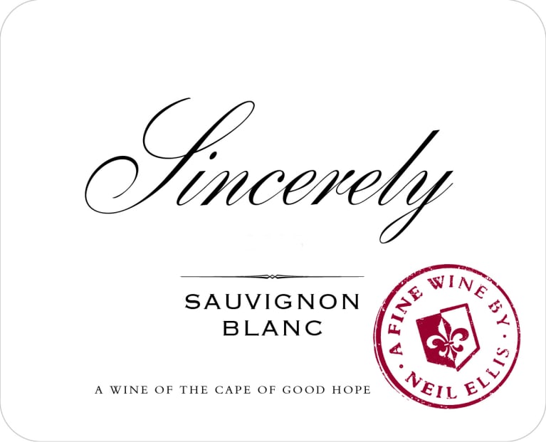 Neil Ellis Sincerely Sauvignon Blanc 2020 Front Label