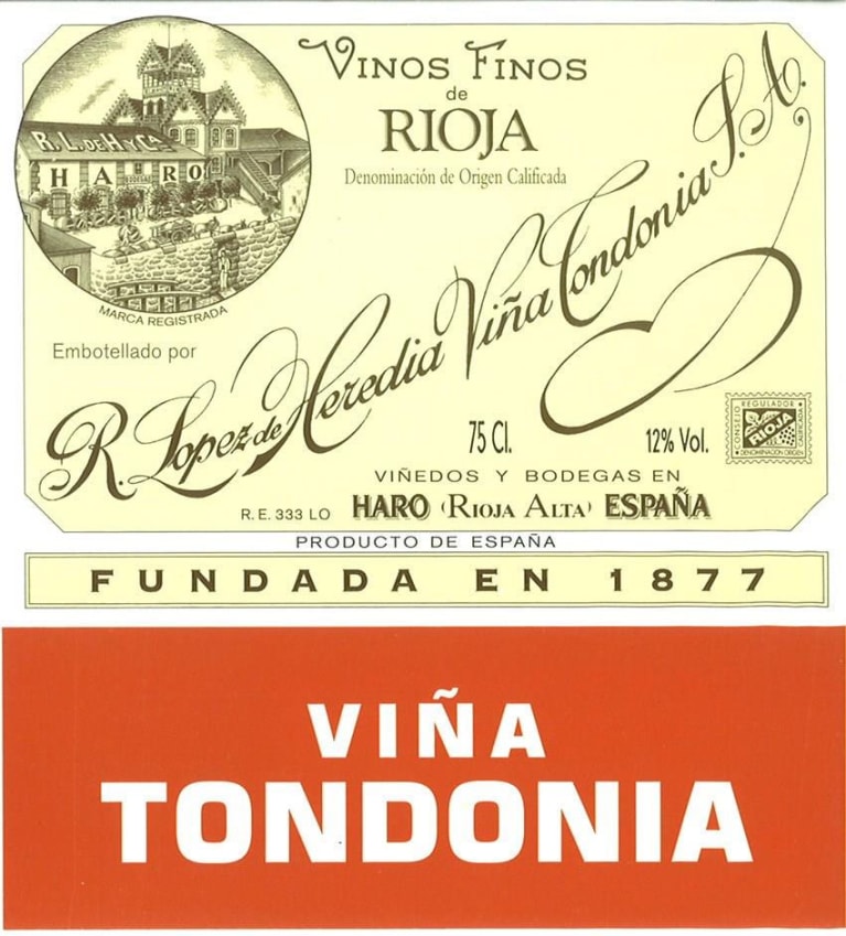 R. Lopez de Heredia Vina Tondonia Gran Reserva Rose 2009 Front Label