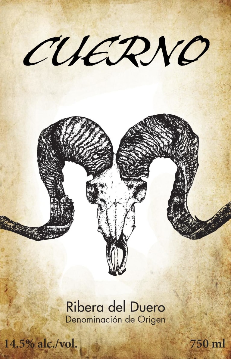 Cuerno Ribera del Duero 2015 Front Label