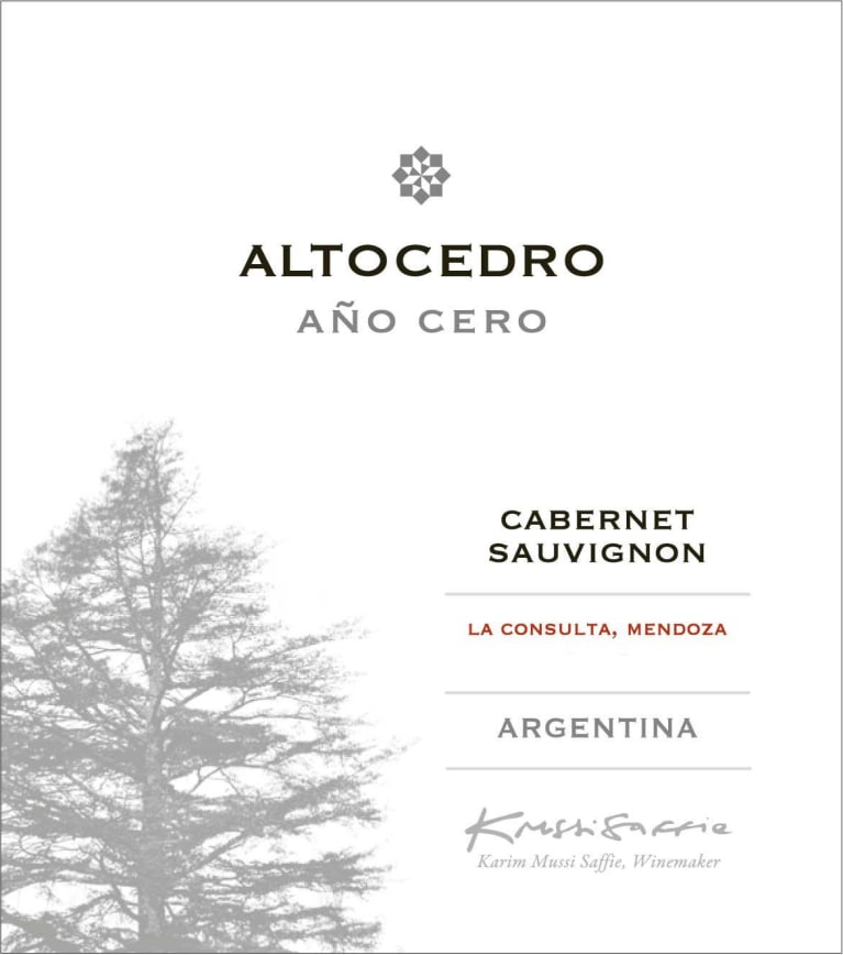 Altocedro Ano Cero Cabernet Sauvignon 2018 Front Label