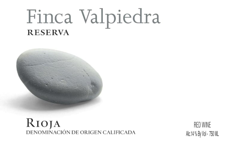 Finca Valpiedra Reserva 2012 Front Label