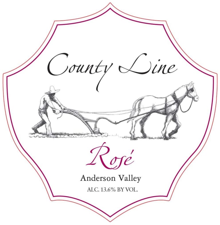 County Line Rose 2019 Front Label