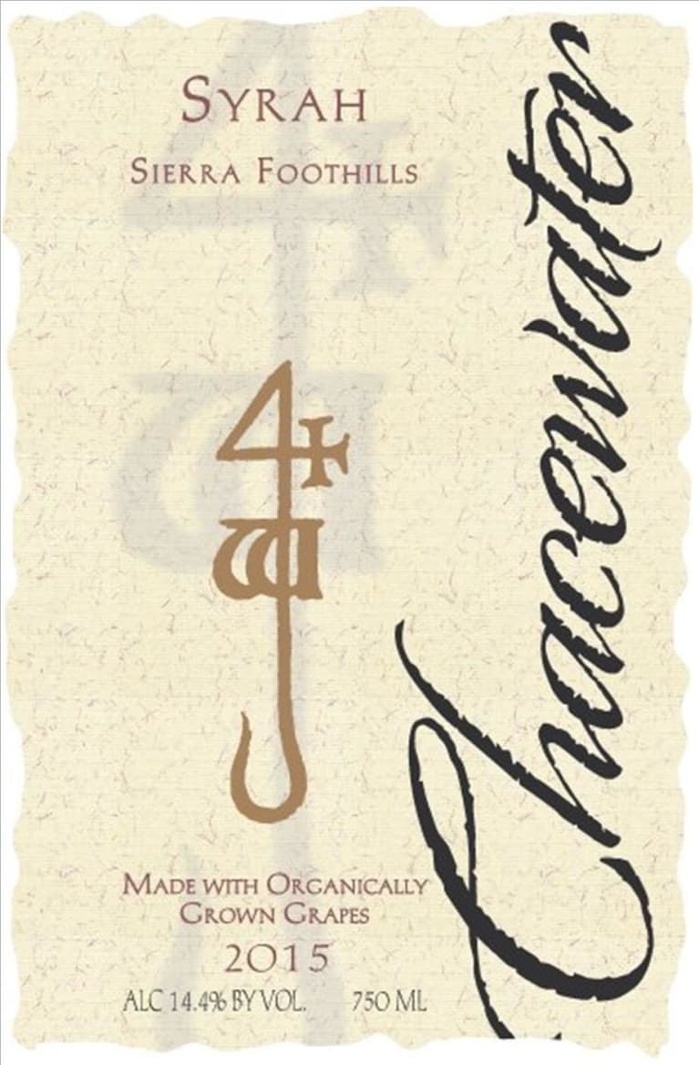 Chacewater Winery Syrah 2015 Front Label