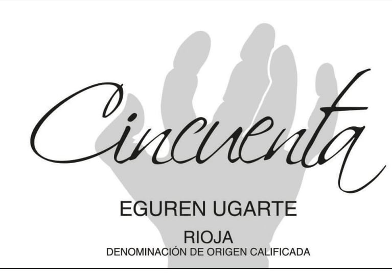 Eguren Ugarte Cincuenta 2016 Front Label