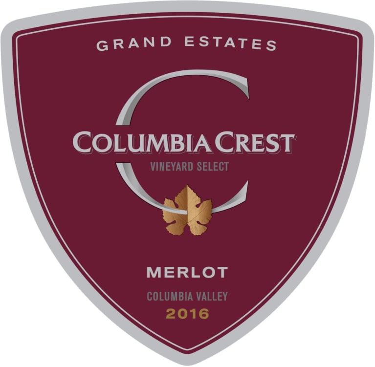 Columbia Crest Grand Estates Merlot 2016 Front Label