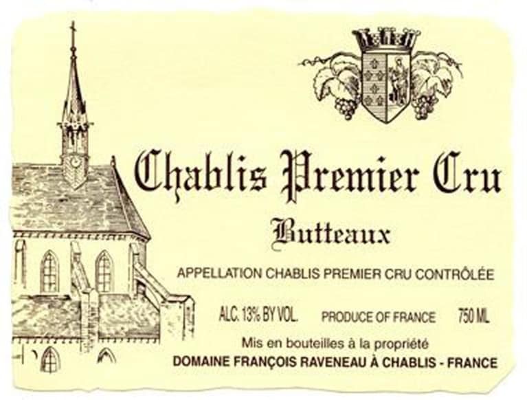 Domaine Francois Raveneau Chablis Butteaux Premier Cru 2015 Front Label