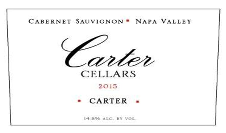 Carter Cellars Cabernet Sauvignon Carter 2015 Front Label