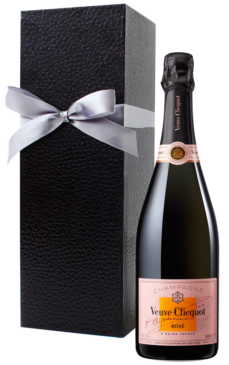 Veuve Clicquot Brut Rose with Black Gift Box