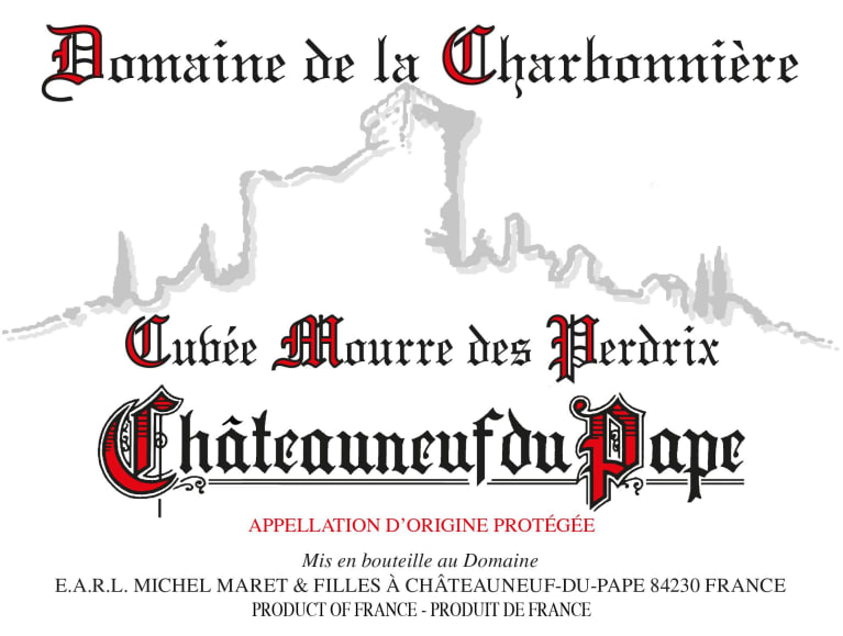 Domaine De La Charbonniere Chateauneuf Du Pape Mourre Des Perdrix 16 Wine Com Domaine De La Charbonniere Chateauneuf Du Pape Mourre Des Perdrix 16 Wine Com