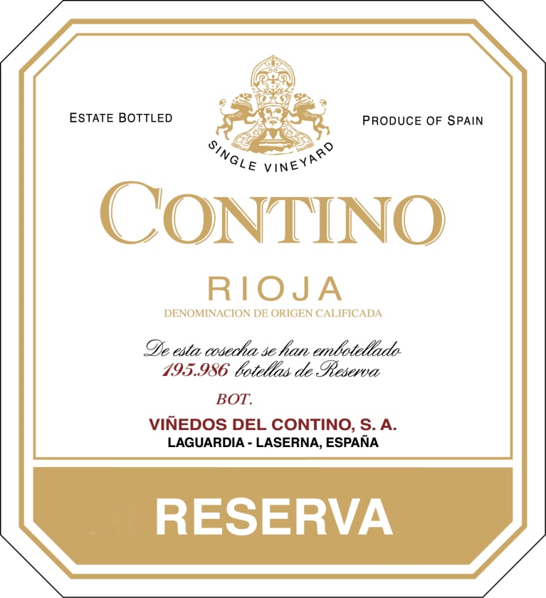 Contino Rioja Reserva 2015 Front Label