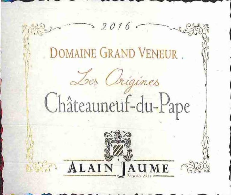 Domaine Grand Veneur Chateauneuf Du Pape Les Origines 16 Wine Com