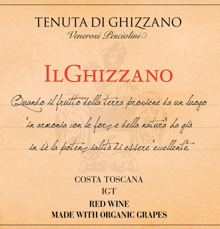Tenuta di Ghizzano Il with Organic Grapes 2017 |