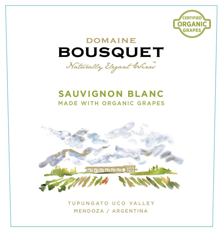 Domaine Bousquet Organic Sauvignon Blanc 2019 Front Label