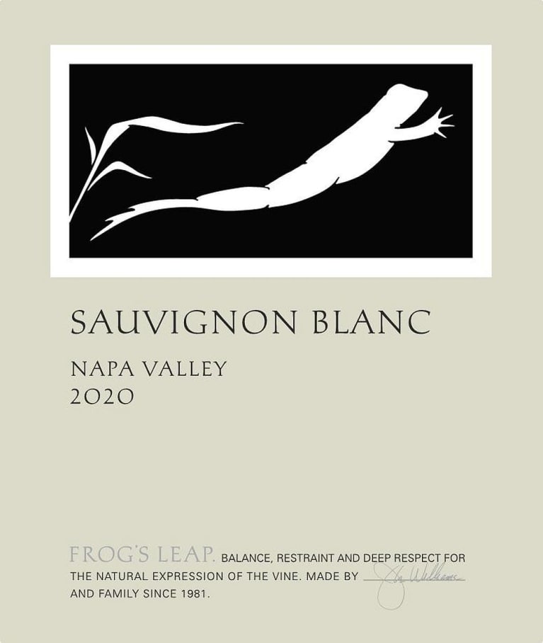 Frog's Leap Napa Valley Sauvignon Blanc 2020 Front Label