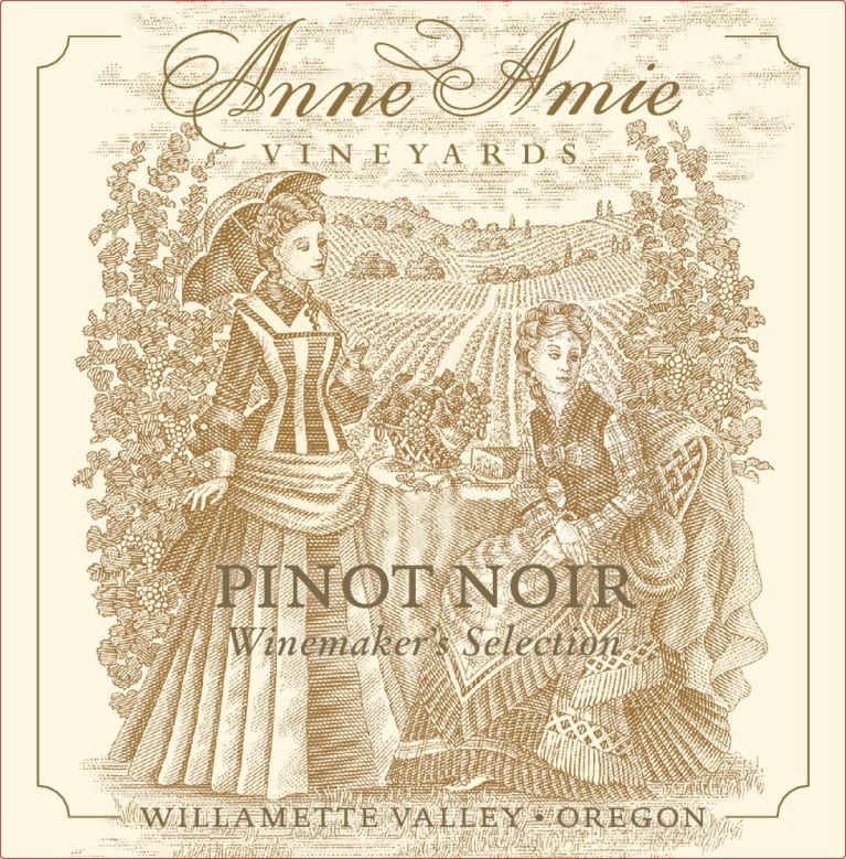 Anne Amie Winemaker's Selection Pinot Noir 2019 Front Label