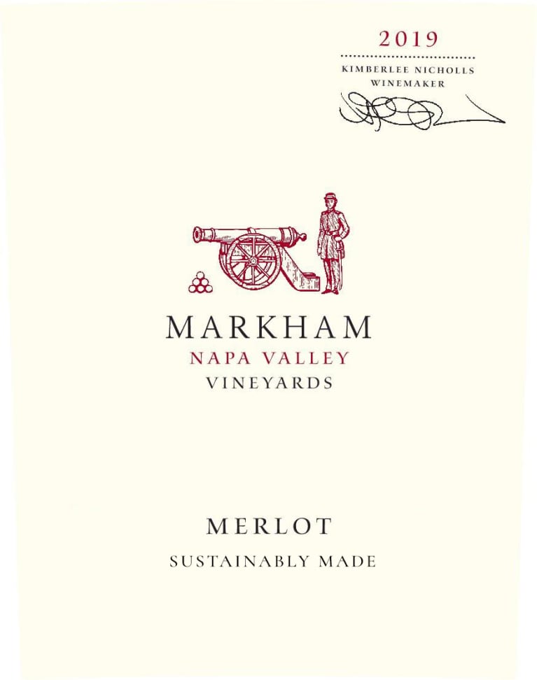 Markham Merlot 2019 Front Label