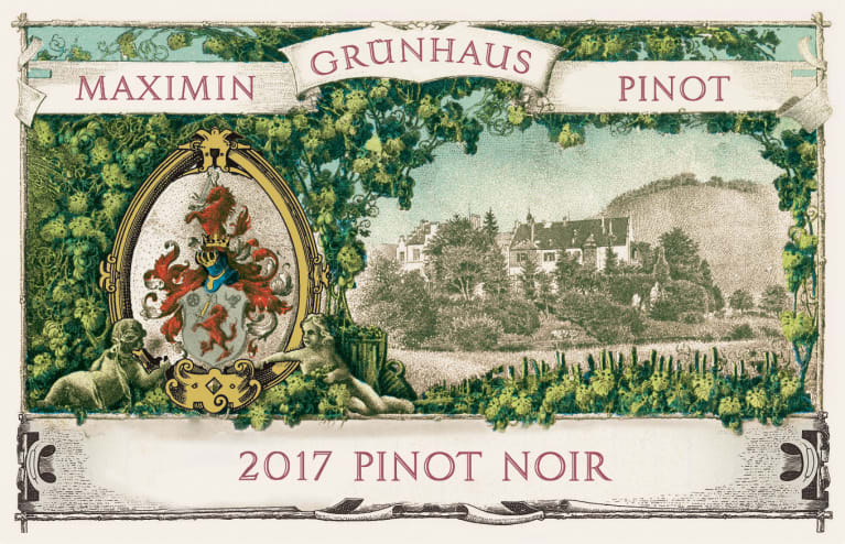 Maximin Grunhauser Pinot Noir 2017 Front Label