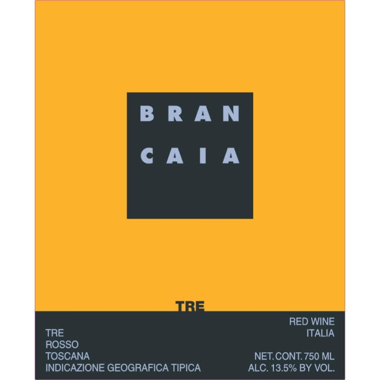 Brancaia Tre 2016 Front Label