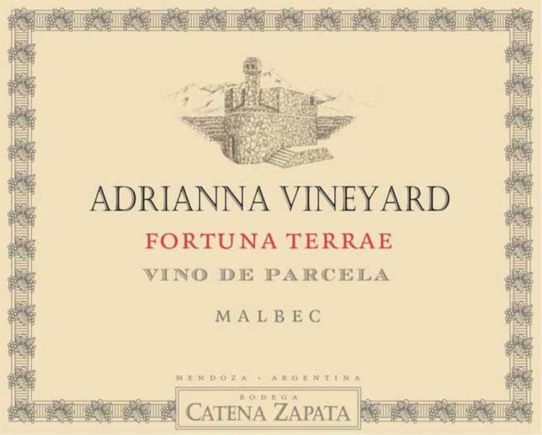 Catena Zapata Adrianna Vineyard Fortuna Terrae Malbec 2016 Front Label
