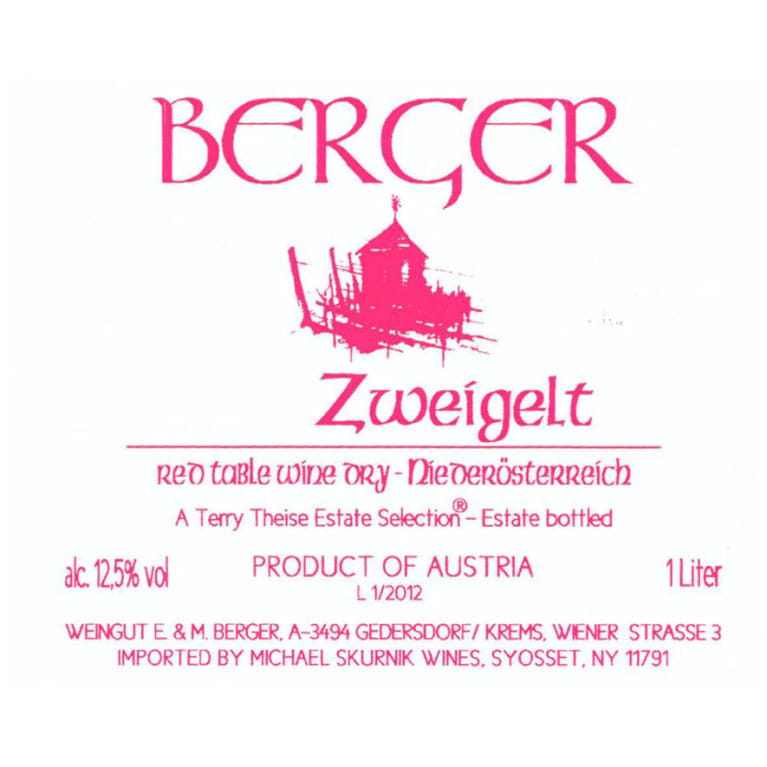 Berger Zweigelt (1 Liter) 2017