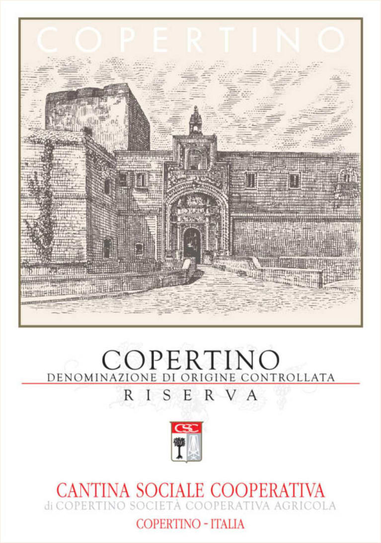 Copertino Riserva 2013 Front Label