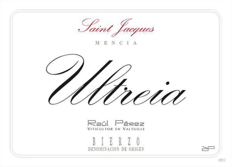 Bodegas Raul Perez Ultreia St. Jacques 2018 Front Label