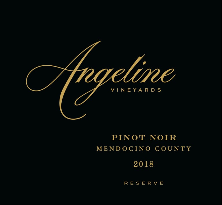 Angeline Reserve Pinot Noir 2018 Front Label