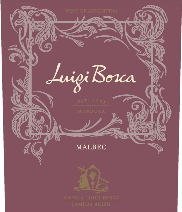Luigi Bosca Malbec 2016 Front Label